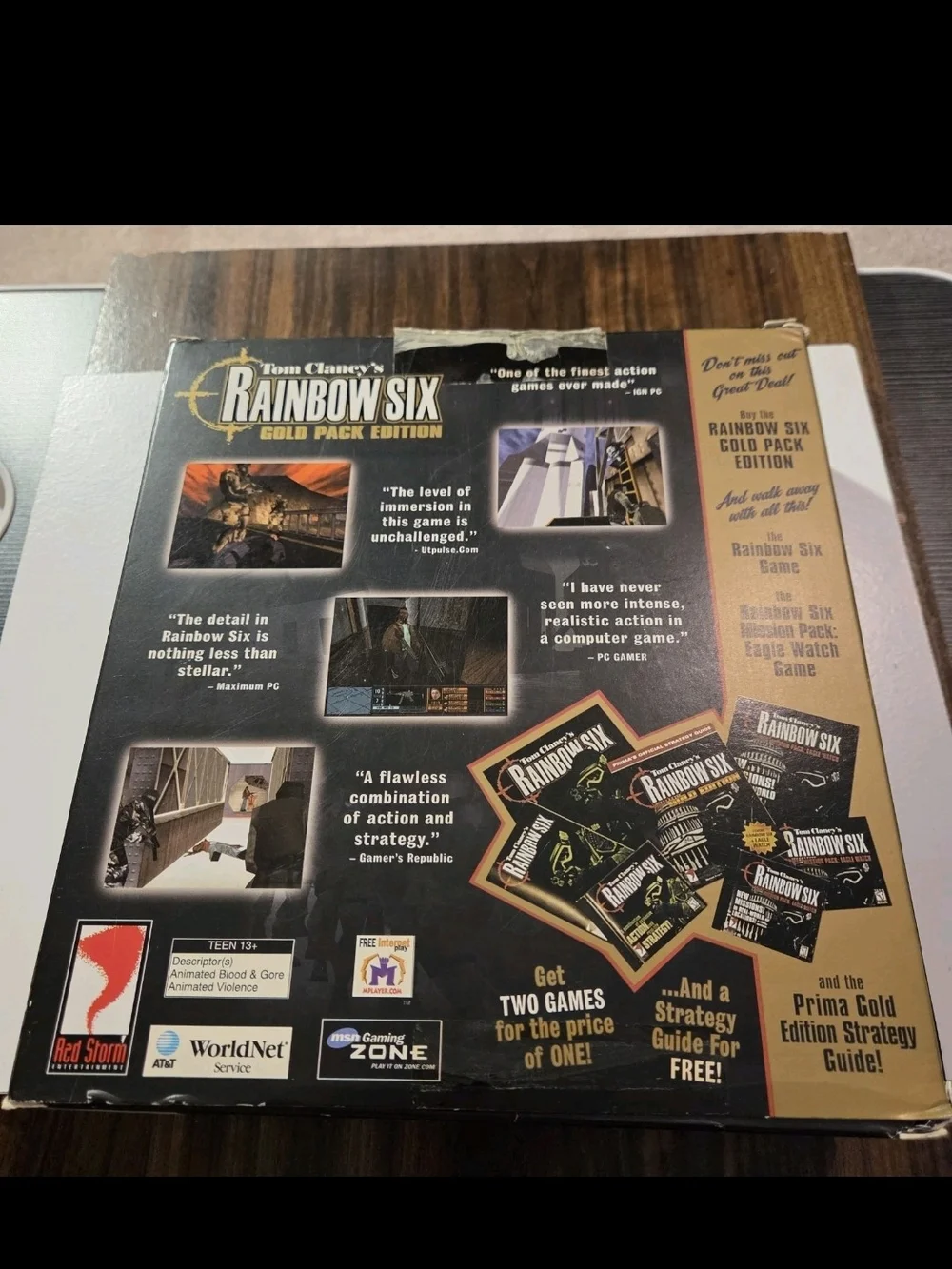 Tom Clancy Rainbow Six Gold Pack Edition PC Big Box Complete Red Storm Strategy